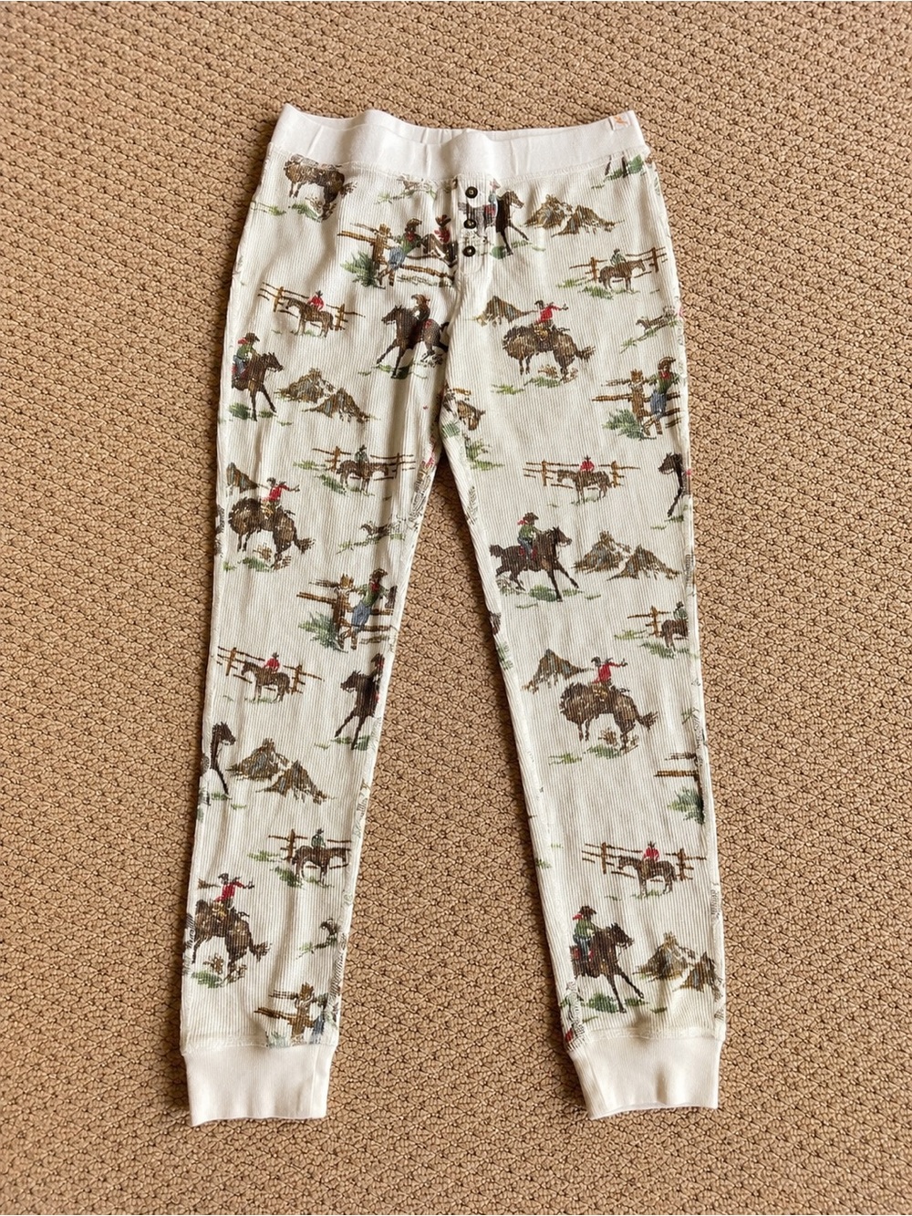 Eddie Bauer Women’s cowboy print waffle thermals